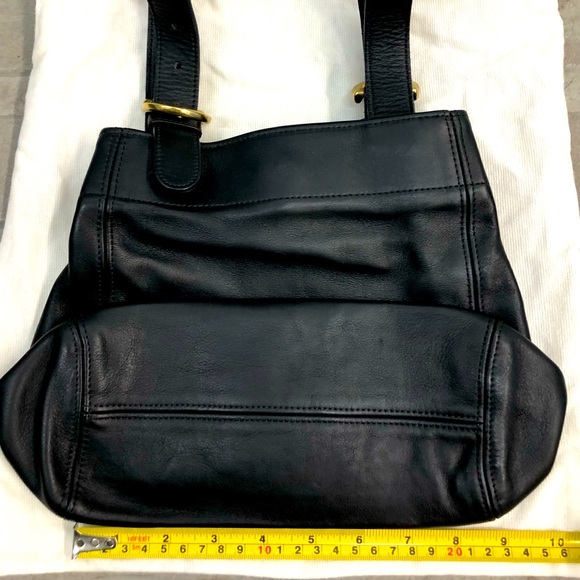 COACH Black Double Strap Shoulder Bag - Picture 7 of 11